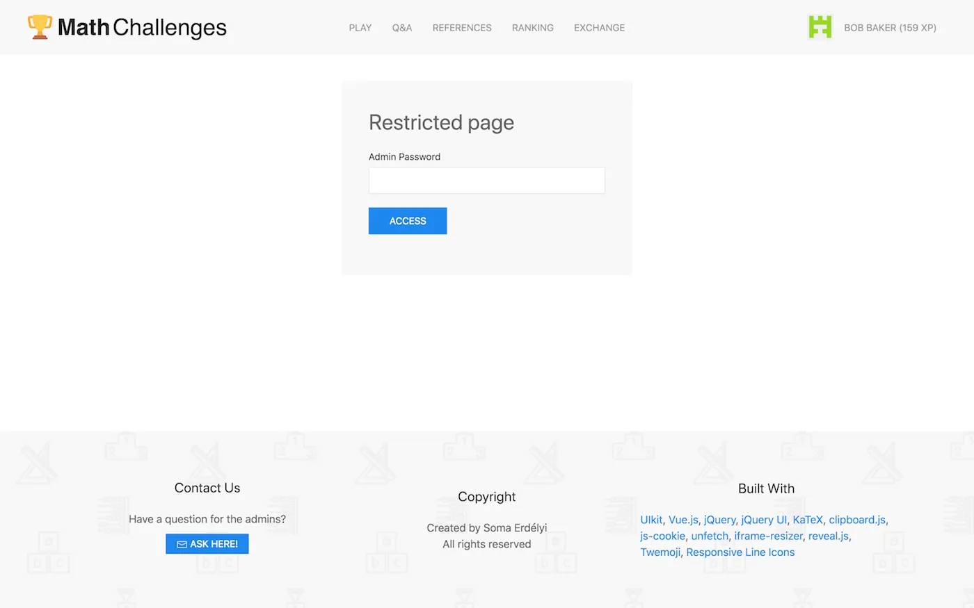 Restricted page - can you access it?