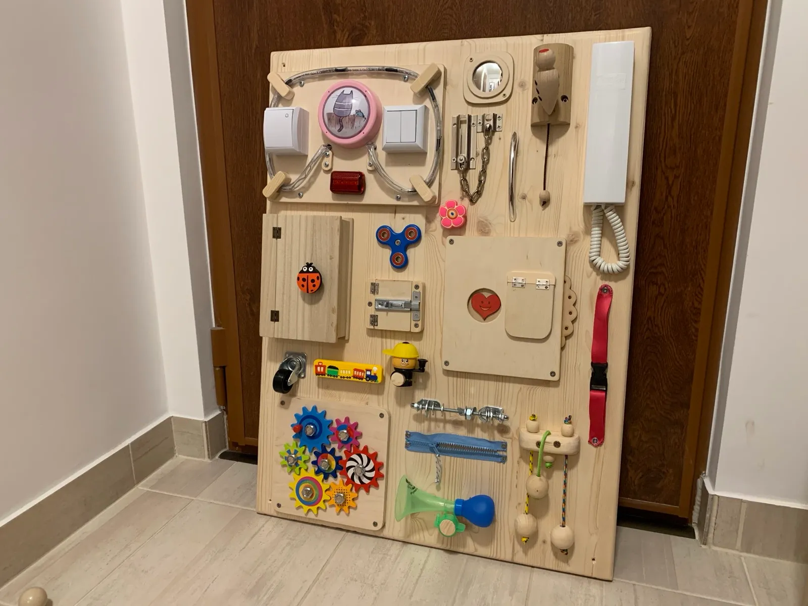 The finished busy board