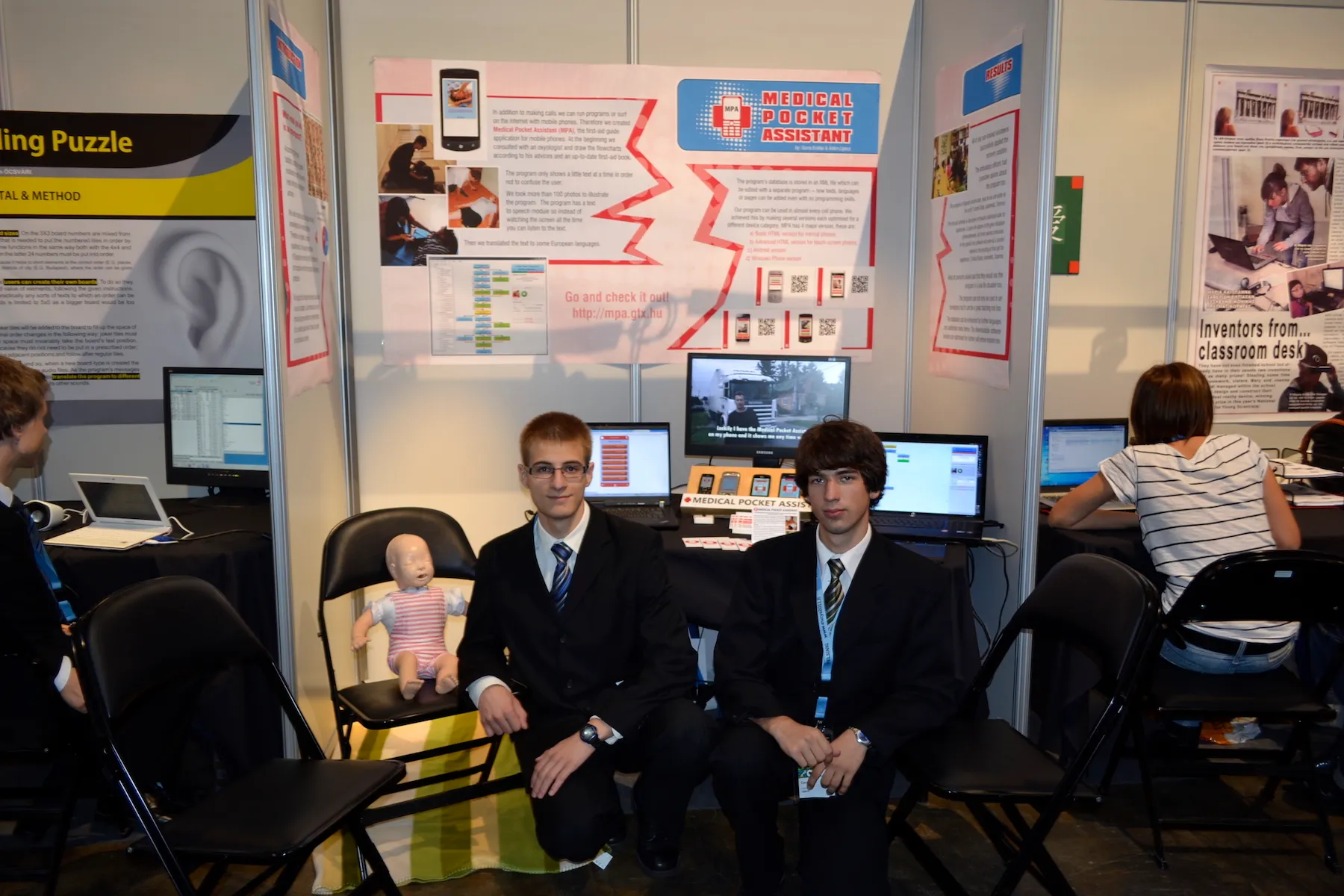 Our booth at the 23rd EUCYS in Helsinki