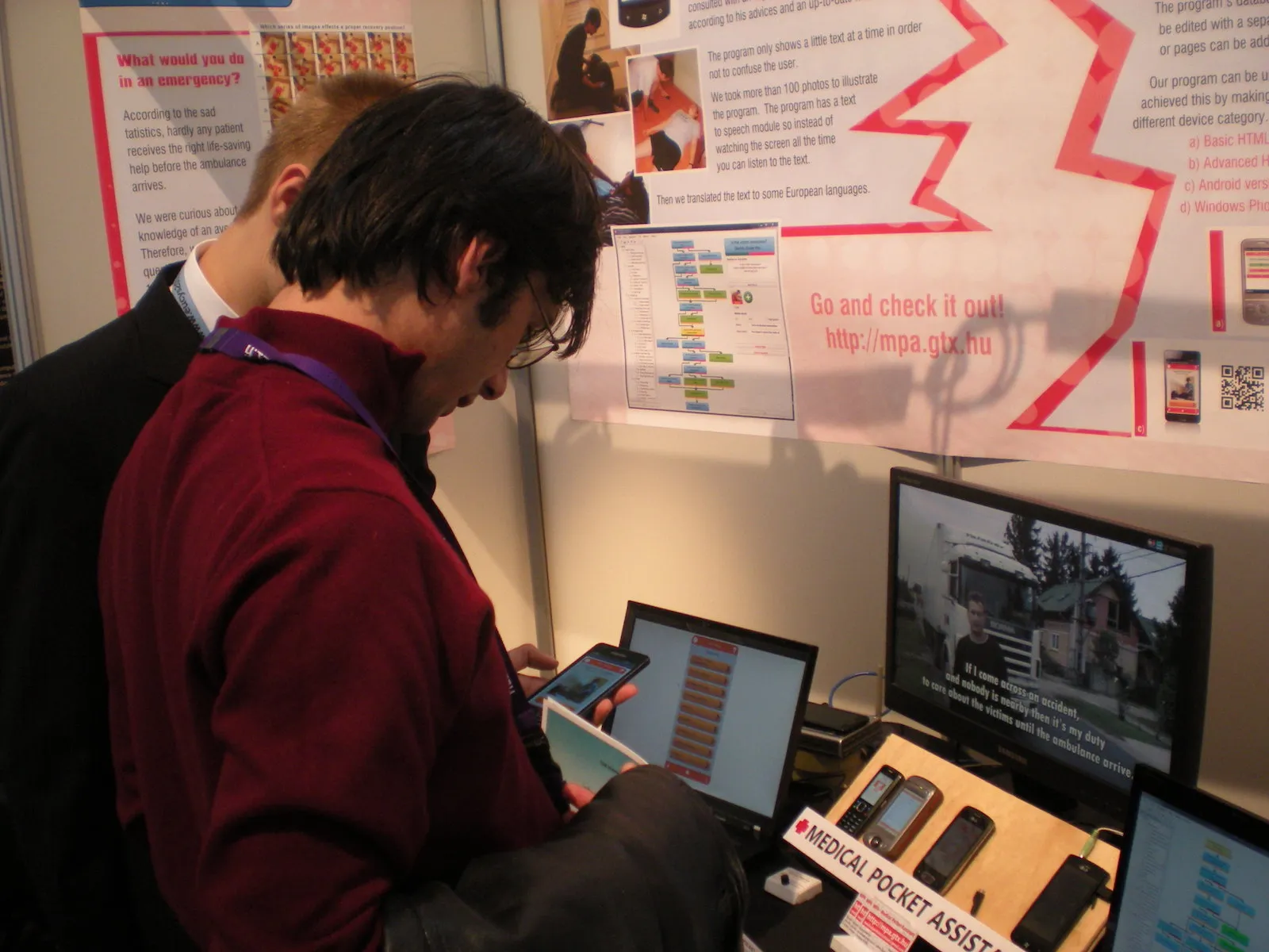 Our booth at the 23rd EUCYS in Helsinki