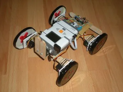 LEGO Mindstorms NXT rover controlled from an Android app, built with my team for the Hungarians on Mars robotics competition