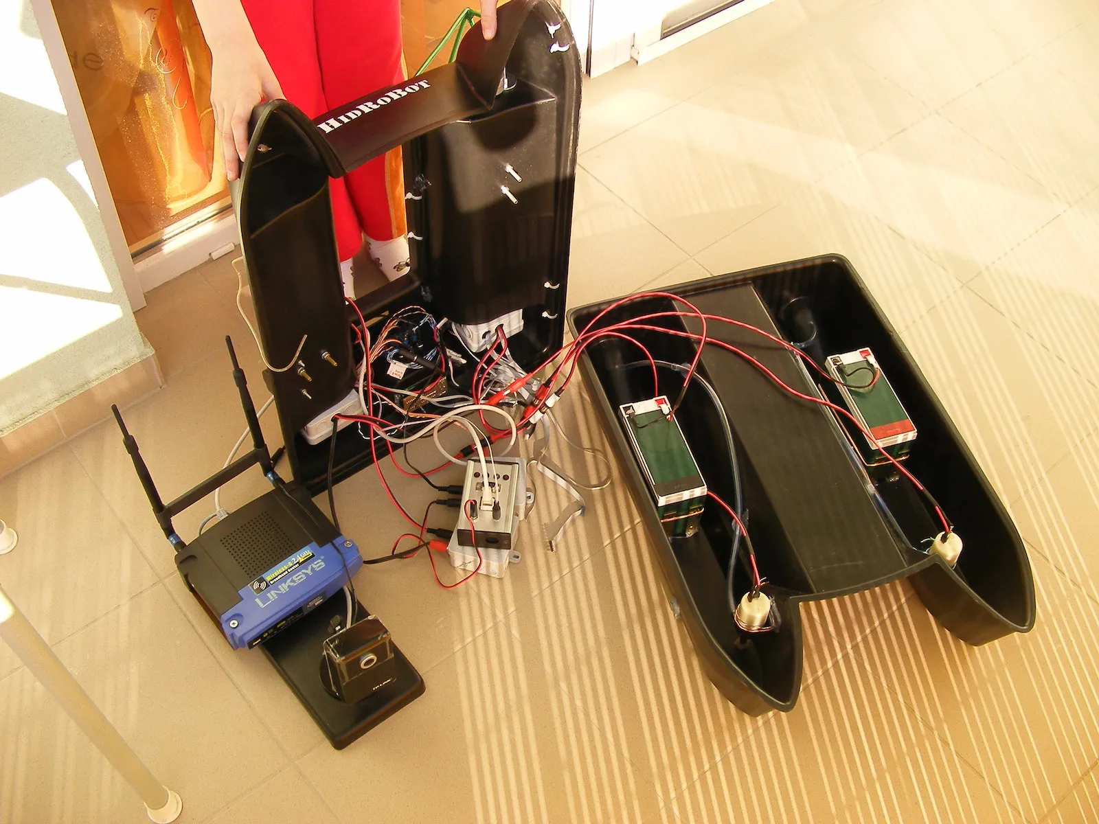 Insides of the robot