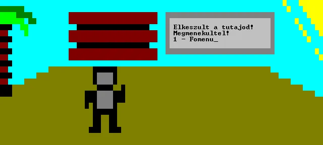 Victory screen shown after a successful escape