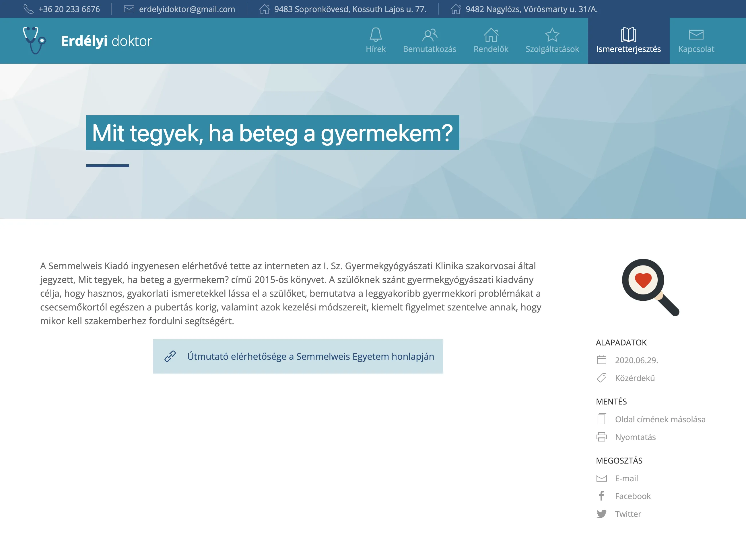 A knowledge sharing article