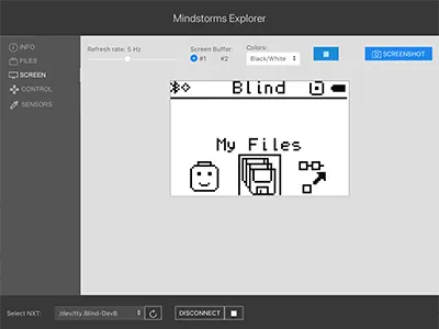 Custom desktop client for the LEGO Mindstorms NXT robots