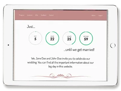 Website with all the features that help you organize a wedding faster