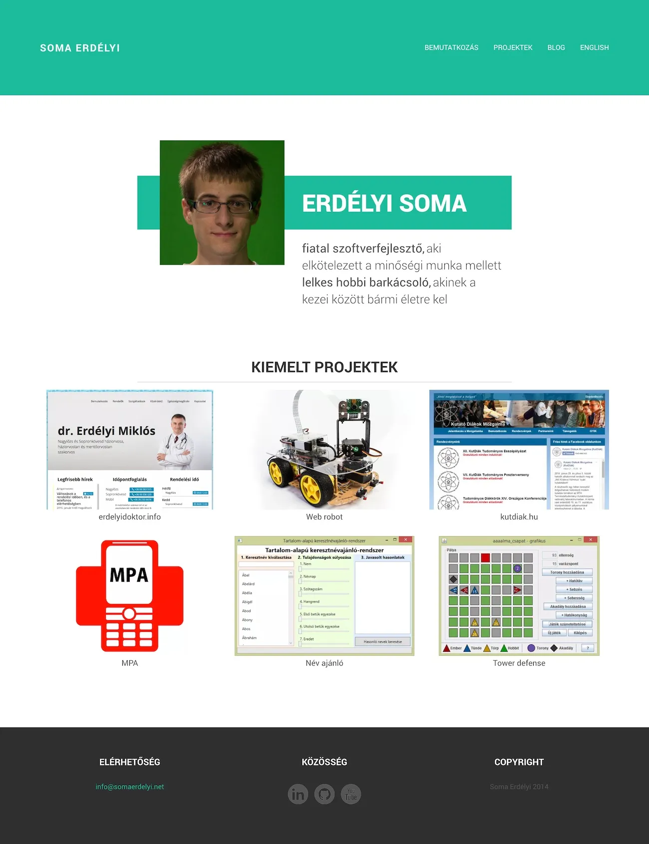 Welcome page