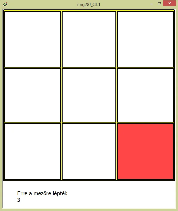 The first move placed on the board